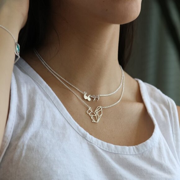 925 Sterling Silver Squirrel Necklace – Great for Layering - Picture 3 of 6